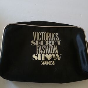 Victoria's Secret Black and Silver Fashion Show 2012 Cosmetic Bag
